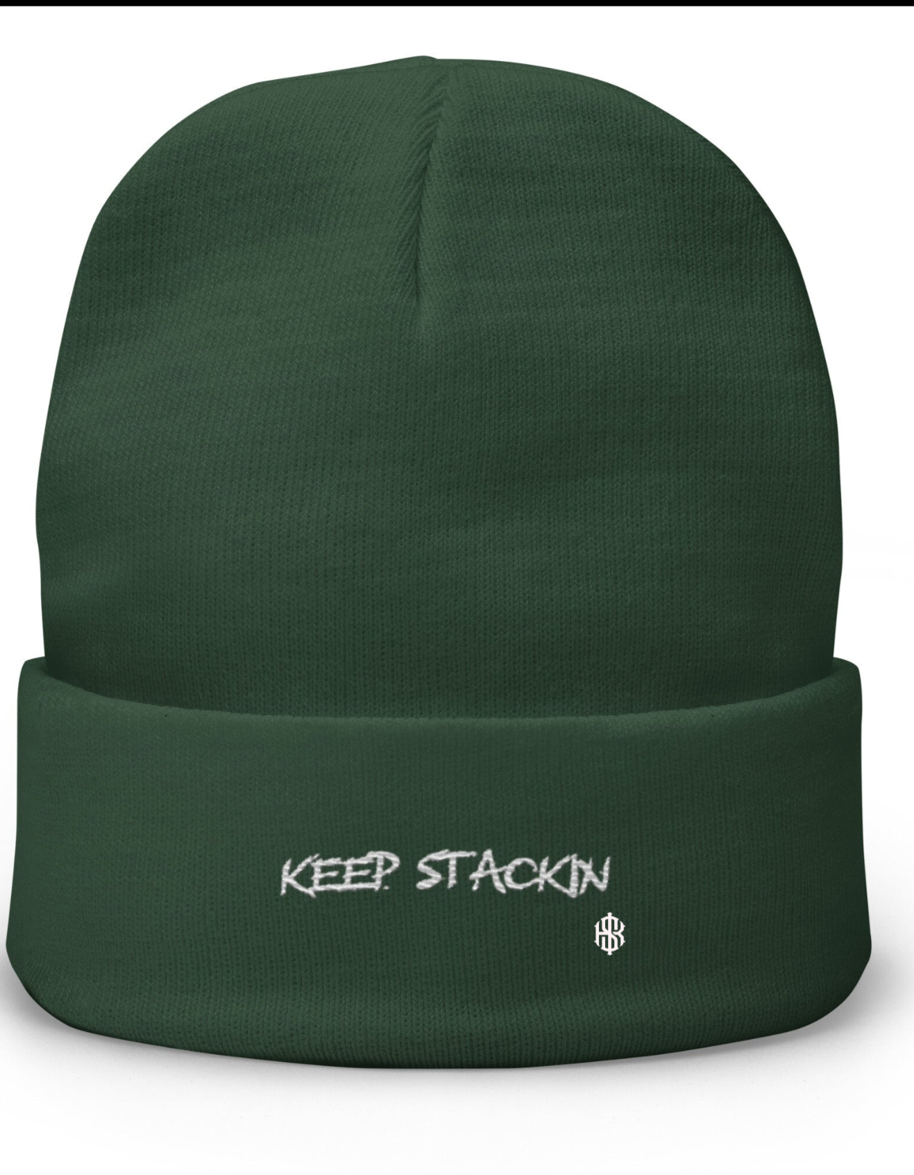 Embroidered Beanie Keep Stackin